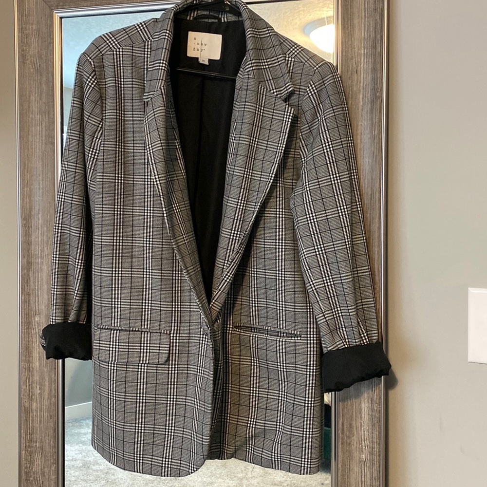 A New Day. Black & white blazer. Oversized. Adorable!! Only worn once.